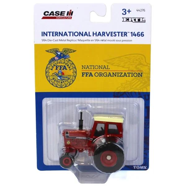 Manufacturer_ERTL Tractors<1/64 International Harvester 1466 Black Stripe Wide Front with FFA Logo