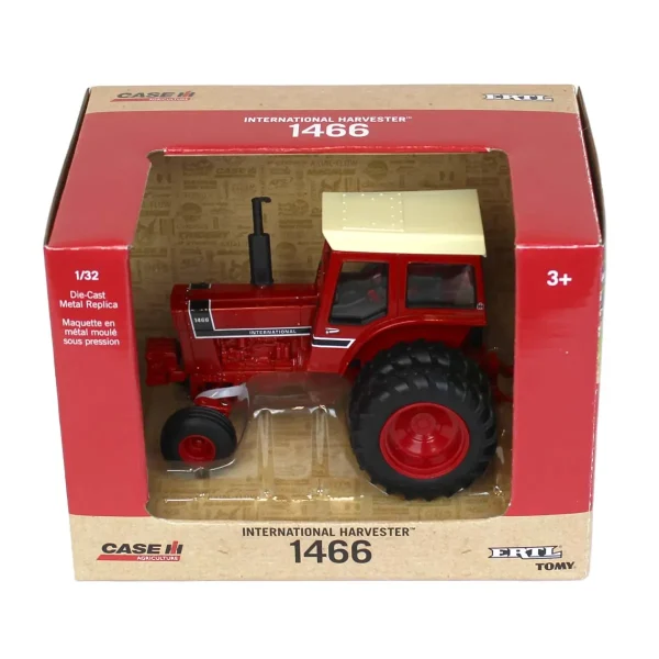 Manufacturer_ERTL Tractors<1/32 International Harvester 1466 Wide Front Black Stripe with Duals