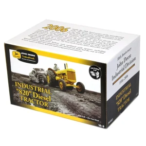 Manufacturer_ERTL Tractors<1/16 John Deere 820 Industrial Yellow Diesel, Two-Cylinder 50th Anniversary Edition
