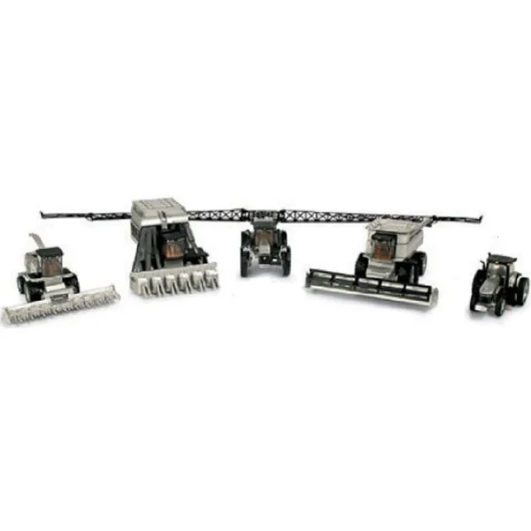 Manufacturer_ERTL Tractors | Implements<1/64 John Deere 5 Piece Chrome Plated Set