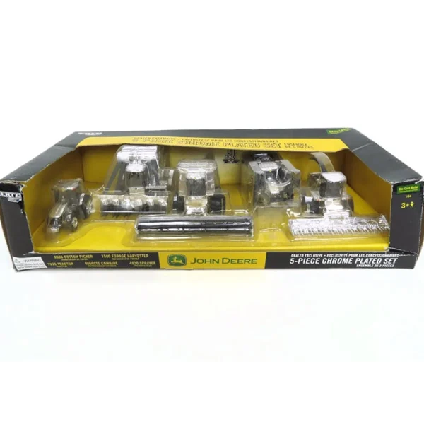Manufacturer_ERTL Tractors | Implements<1/64 John Deere 5 Piece Chrome Plated Set