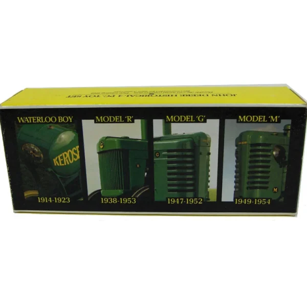 Manufacturer_ERTL Tractors<1/64 John Deere 4 Piece Historical Boxed Set with Waterloo Boy, R, G & M