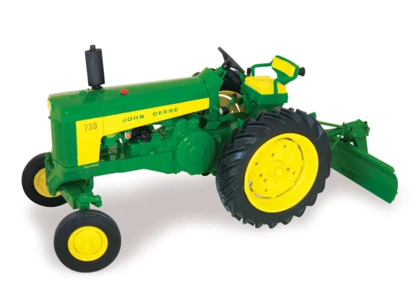 Outback Toys Tractors | Implements<1/16 John Deere 730 Wide Front with Rear Blade, ERTL Prestige Collection