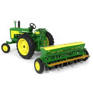 Manufacturer_ERTL Tractors<1/16 John Deere 730 Wide Front with Grain Drill, ERTL Prestige Collection