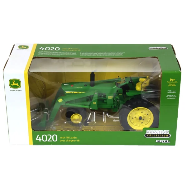 Manufacturer_ERTL Tractors<1/16 John Deere 4020 with 48 Front End Loader, ERTL Prestige Collection