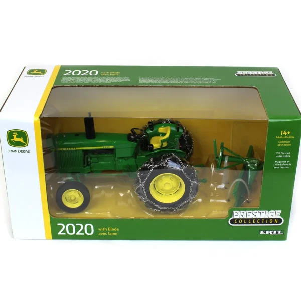 Manufacturer_ERTL Tractors<1/16 John Deere 2020 with Blade, ERTL Prestige Collection