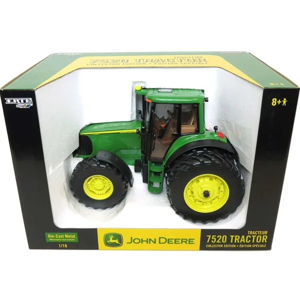 Manufacturer_ERTL Tractors<1/16 John Deere 7520 with Cab, Waterloo Collector Edition by ERTL