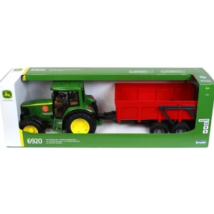Manufacturer_Bruder Toys Tractors<1/16 John Deere 6920 with Tipping Trailer by Bruder