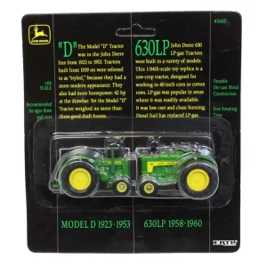 Manufacturer_ERTL Tractors<1/64 John Deere D and 630LP 2 Piece Historical Set