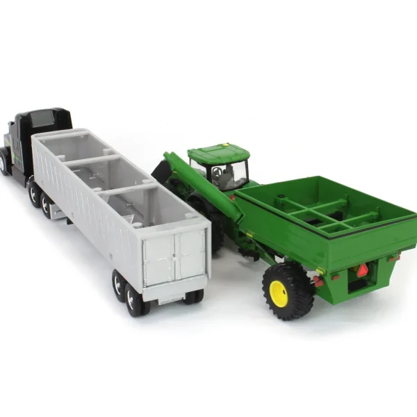 Manufacturer_ERTL Tractors | Combines & Harvesters<1/64 John Deere Harvesting Set w/ 8R 370 Tractor, Grain Cart, X9 1100 Combine & Grain Semi