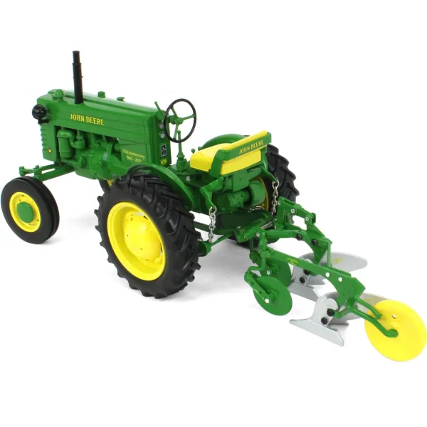Manufacturer_ERTL Tractors<1/16 John Deere M Wide Front with Mounted Plow, 75th Anniv, ERTL Prestige Collection