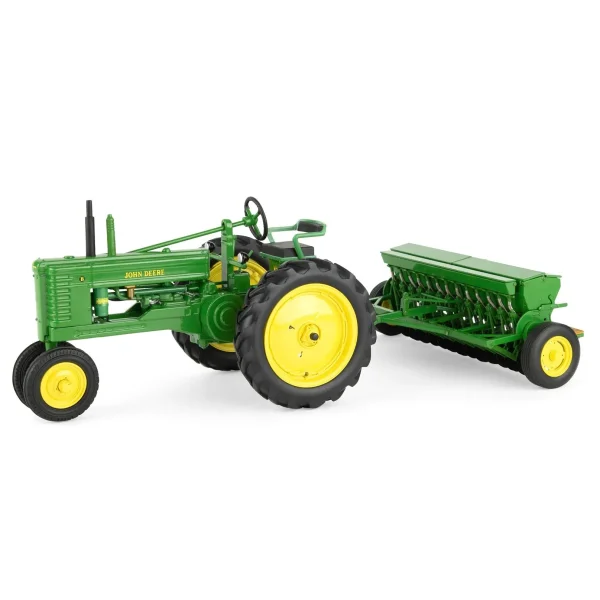 Manufacturer_ERTL Tractors | Implements<1/16 John Deere Model B with Grain Drill, 2025 Classic Green Reunion, ERTL Prestige Collection
