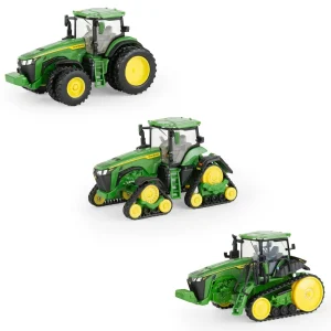 Manufacturer_ERTL Tractors<1/64 John Deere 8R 340, 8RX 340 & 8RT 340 Tractor Set, ERTL Prestige Collection