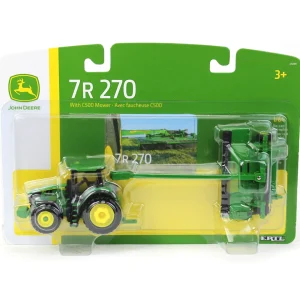 Manufacturer_ERTL Tractors | Implements<1/64 John Deere 7R 270 Tractor & C500 Mower