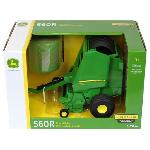 Manufacturer_ERTL Implements<1/16 John Deere 560R Round Baler with 1 Bale