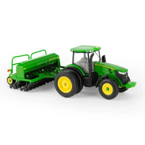 Manufacturer_ERTL Tractors | Implements<1/64 John Deere 7215R with Grain Drill
