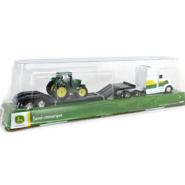 Manufacturer_ERTL Tractors | Lowboys & Flatbeds<1/64 John Deere Semi with Tractor Value Set