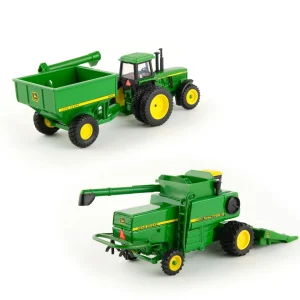 Manufacturer_ERTL Tractors<1/64 John Deere Vintage 7720 Combine Harvesting Set by ERTL