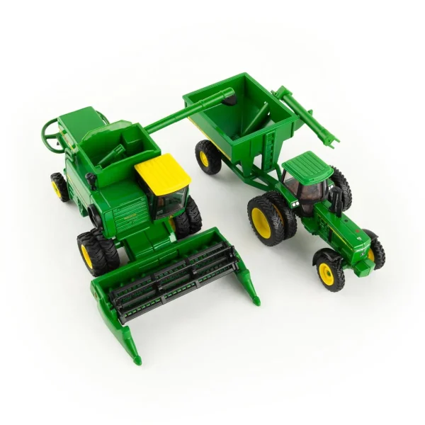 Manufacturer_ERTL Tractors<1/64 John Deere Vintage 7720 Combine Harvesting Set by ERTL