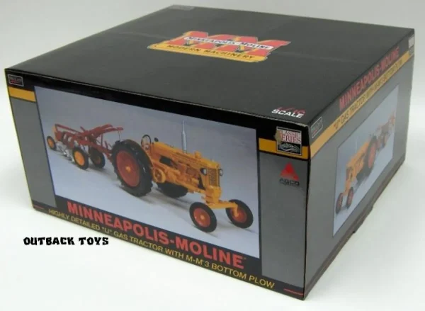 Manufacturer_SpecCast Tractors | Implements<1/16 Limited Edition High Detail Minneapolis Moline U Gas Wide with FDA 3 Bottom Plow