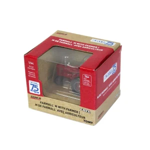 Manufacturer_ERTL Tractors<1/64 Limited Edition IH Farmall M with Man, ERTL 75th Anniversary, One Time Production