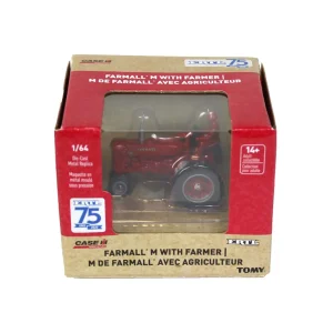 Manufacturer_ERTL Tractors<1/64 Limited Edition IH Farmall M with Man, ERTL 75th Anniversary, One Time Production