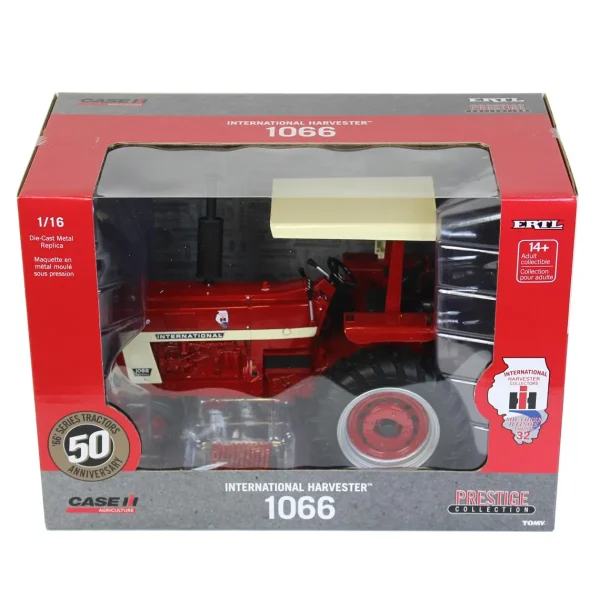 Manufacturer_ERTL Tractors<1/16 Limited Edition International Harvester 1066 Narrow Front, 2021 Red Power Round Up