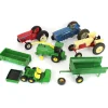 Manufacturer_ERTL Tractors | Combines & Harvesters<Lot of (3) 1/16 Tractors, (1) ATV, (1) John Deere Forage Harvester, (1) Dump Bed and (10 Partial Barge Wagon