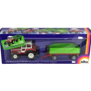 Manufacturer_SIKU Tractors | Implements<1/32 Massey Ferguson MF 284S with 2-Axle Trailer