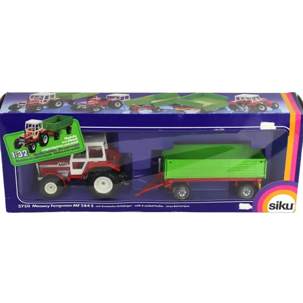 Manufacturer_SIKU Tractors | Implements<1/32 Massey Ferguson MF 284S with 2-Axle Trailer