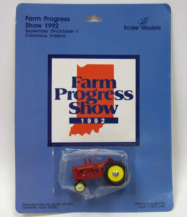 Manufacturer_Scale Models Tractors<1/64 Massey Harris 333 Die-cast Narrow Front Tractor, 1992 Farm Progress Show