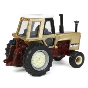 Manufacturer_ERTL Tractors<Metallic Gold Chase Unit ~ 1/64 Allis Chalmers 7050 Maroon Belly 50th Anniversary Tractor by ERTL