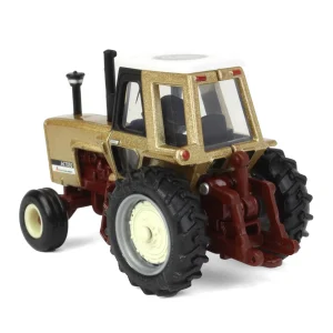 Manufacturer_ERTL Tractors<Metallic Gold Chase Unit ~ 1/64 Allis Chalmers 7050 Maroon Belly 50th Anniversary Tractor by ERTL