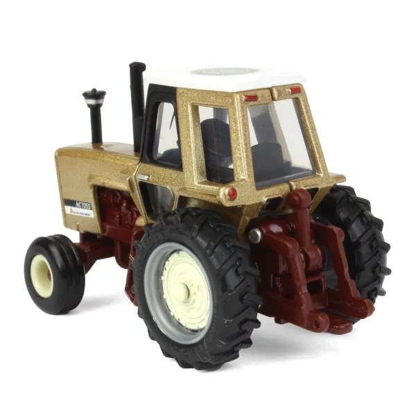 Manufacturer_ERTL Tractors<Metallic Gold Chase Unit ~ 1/64 Allis Chalmers 7050 Maroon Belly 50th Anniversary Tractor by ERTL