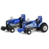 Outback Toys Tractors | Pulling Tractors<1/64 New Holland Blue Lighting and Blue Streak Pulling Tractor Set