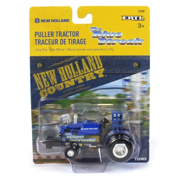 Outback Toys Tractors | Pulling Tractors<1/64 New Holland Blue Lighting and Blue Streak Pulling Tractor Set