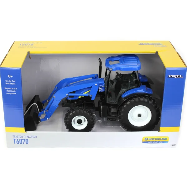 Manufacturer_ERTL Tractors<1/16 New Holland T6070 with Loader & MFD