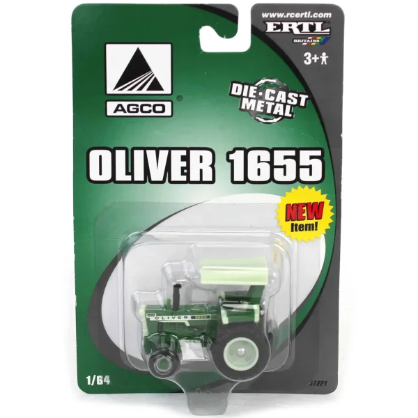 Manufacturer_ERTL Tractors<1/64 Oliver 1655 2WD Wide Front Tractor with Canopy Made by ERTL