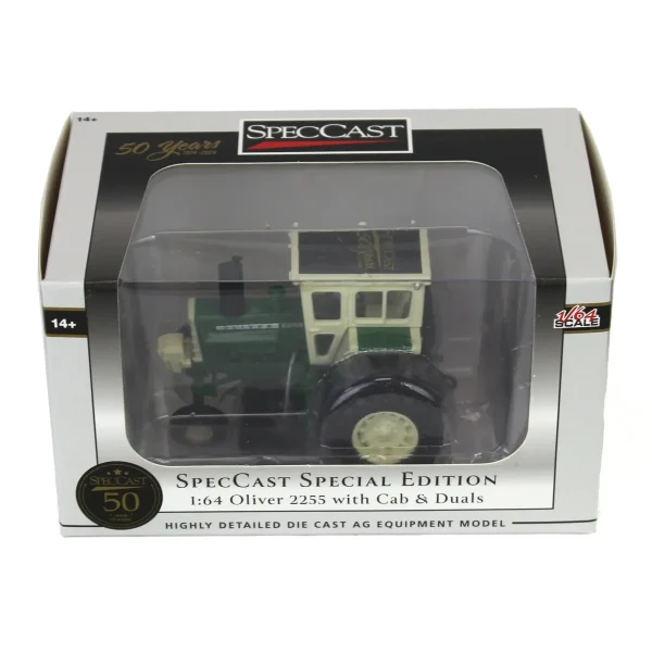 Manufacturer_SpecCast Tractors<1/64 Oliver 2255 with Cab & Rear Duals, SpecCast 50th Anniversary Edition