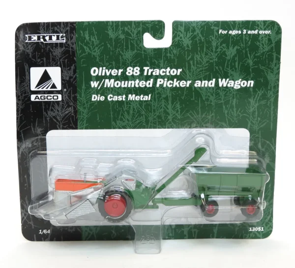 Manufacturer_ERTL Tractors | Implements<1/64 Oliver 88 with Mounted Picker & Wagon