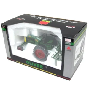Manufacturer_SpecCast Tractors<1/16 Oliver 66 with Spring Tooth Harrow, Toy Tractor Times 25th Anniversary