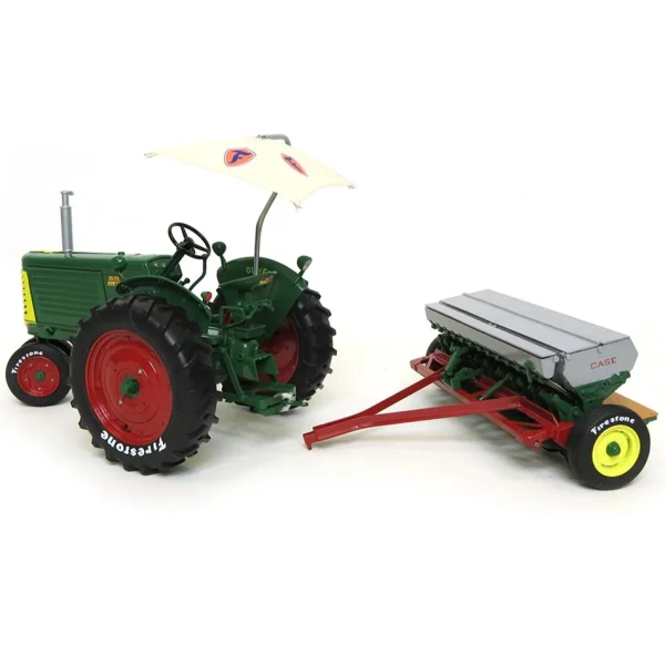 Manufacturer_SpecCast Tractors | Implements<1/16 Oliver Row Crop 66 with Case DF Grain Drill, Firestone Series