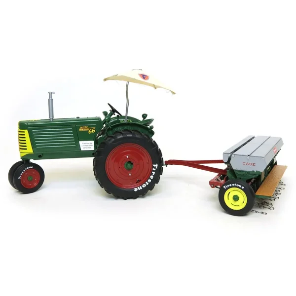 Manufacturer_SpecCast Tractors | Implements<1/16 Oliver Row Crop 66 with Case DF Grain Drill, Firestone Series