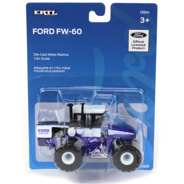Manufacturer_ERTL Tractors<1/64 Purple Ford FW-60 4WD Tractor with Front & Rear Duals