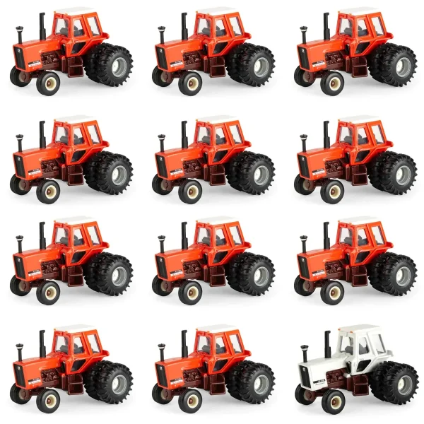 Manufacturer_ERTL Tractors<Sealed Case of 12 ~ 1/64 Allis Chalmers 7080 Maroon Belly Tractor with Rear Duals
