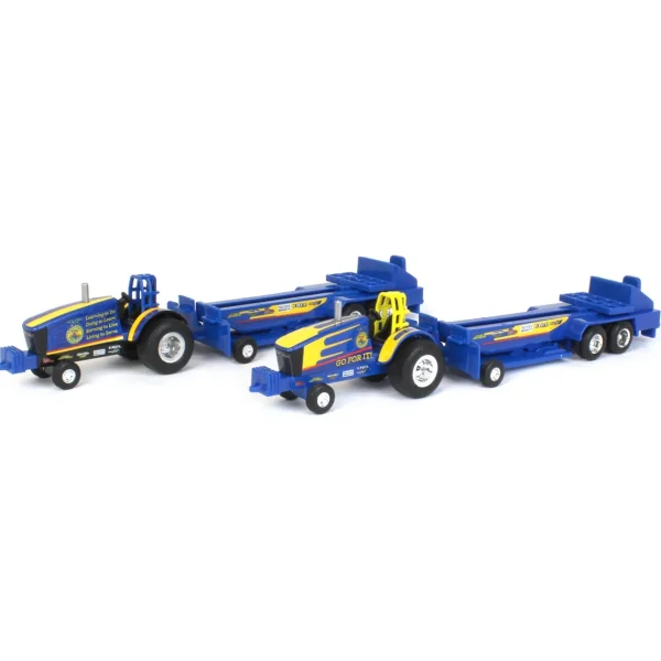Manufacturer_ERTL Tractors | Pulling Tractors<Set of 2 ~ 1/64 FFA Pulling Tractors & Sleds