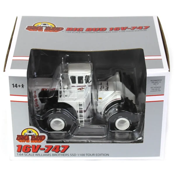 Manufacturer_DCP by First Gear Tractors<Signed ~ 1/64 Big Bud 16V-747 Williams Brothers SSD 1100 Tour Edition