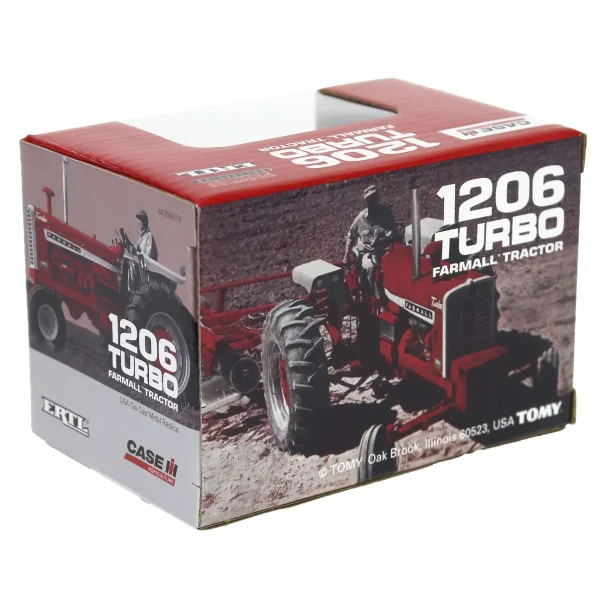 Manufacturer_ERTL Tractors<Silver Chase Unit ~ 1/64 IH Farmall 1206 Turbo Tractor with Rear Duals, ERTL Prestige Collection