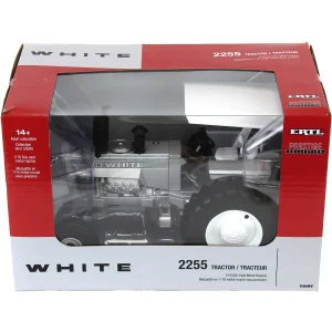 Manufacturer_ERTL Tractors<Silver Chase Unit ~ 1/16 White 2255 2WD with ROPS & Canopy, ERTL Prestige Collection