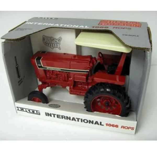 Manufacturer_ERTL Tractors<1/16 Special Edition International 1066 Black Stripe with Canopy & ROPS